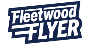 A logo that reads: Fleetwood Flyer